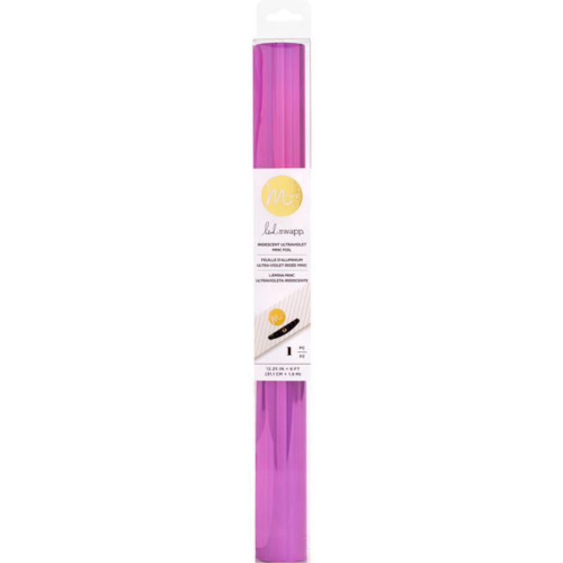 Foil Minc &quot;Iridescent ultraviolet&quot; de Heidi Swapp

Rollo de foil de color Iridescent ultraviolet, especial para utilizarla con la laminadora Minc.

31cm x 3 metros

Equipo Scrapyart
