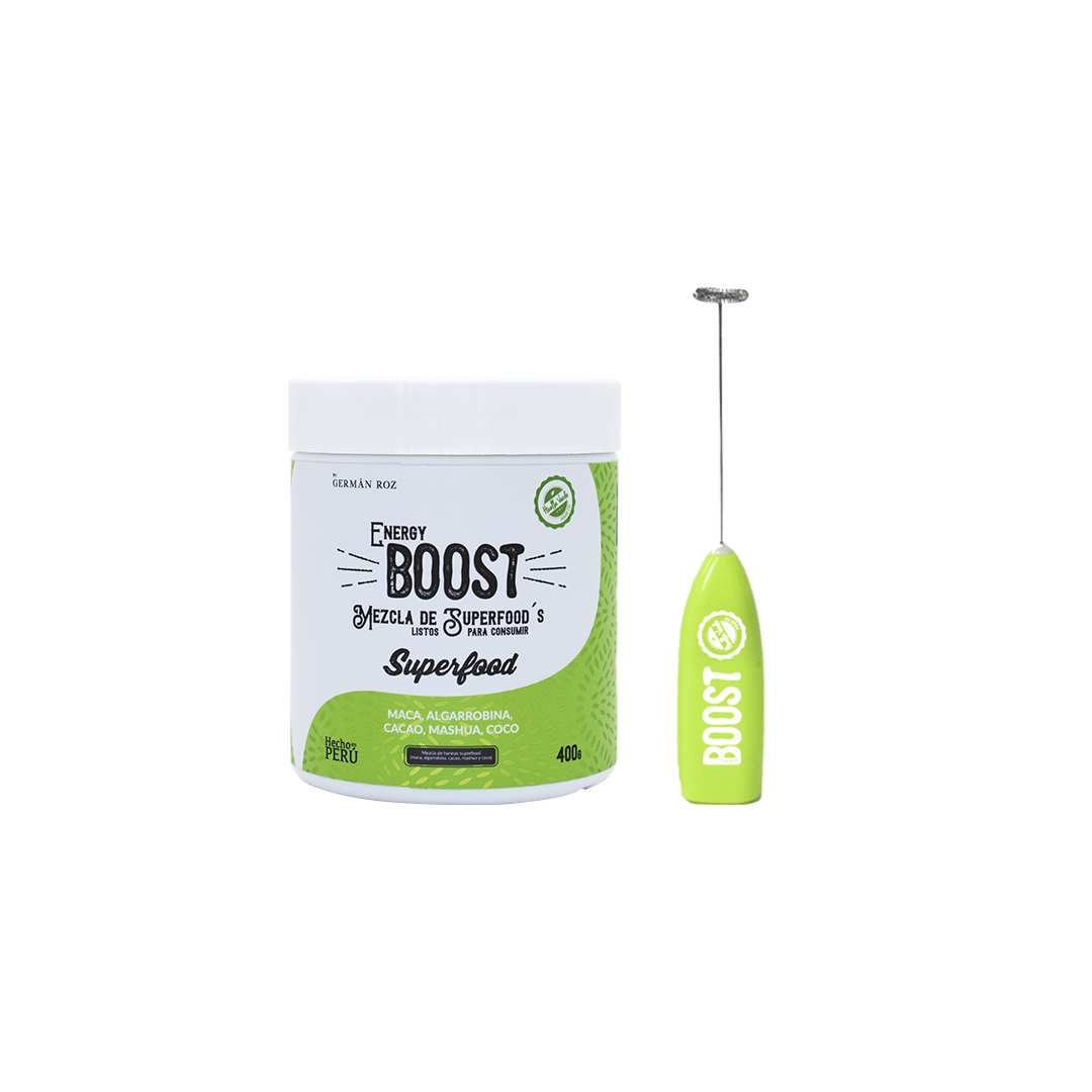 Promocion por tiempo limitado Boost + Shaker ¡GRATIS!

Energizante natural dándole ese Boost para tu día, potenciando mente y cuerpo.

Contiene harina de maca, algarrobina, cacao, mashua y coco.

Pomo 400gr

 
