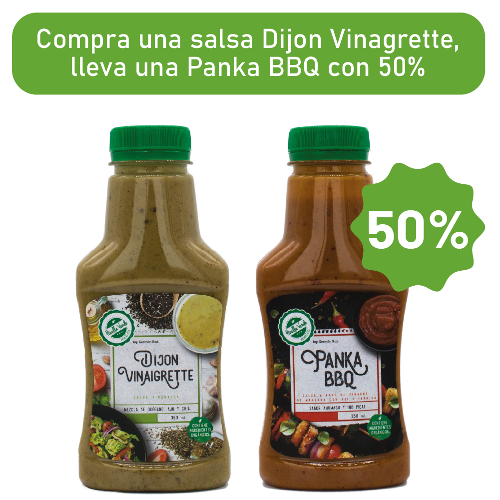 Por la compra de 1 salsa Dijon, Llévate la salsa Panka a 50% de descuento
