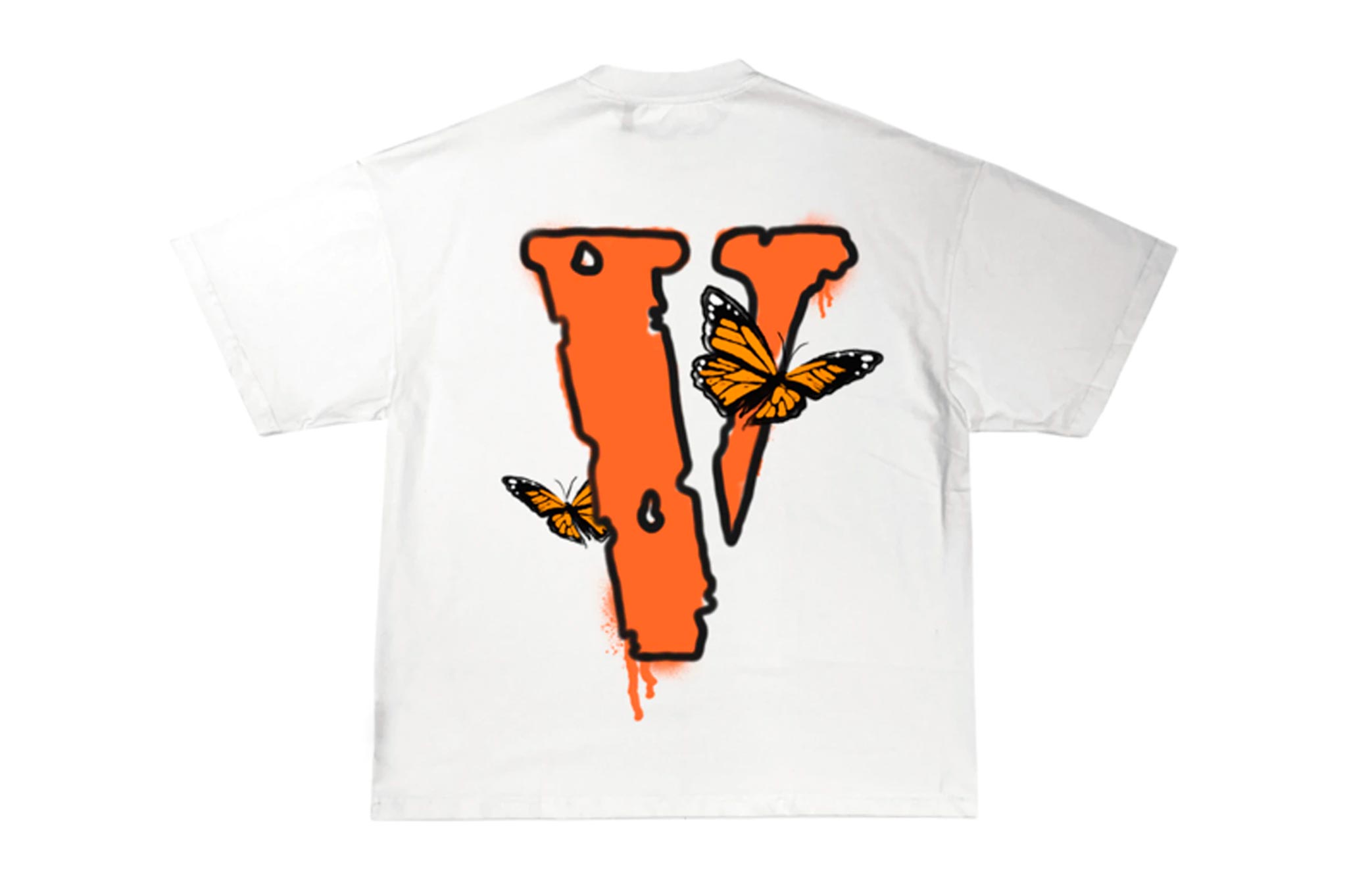 Juice Wrld x Vlone Butterfly TShirt White Sneaker Break