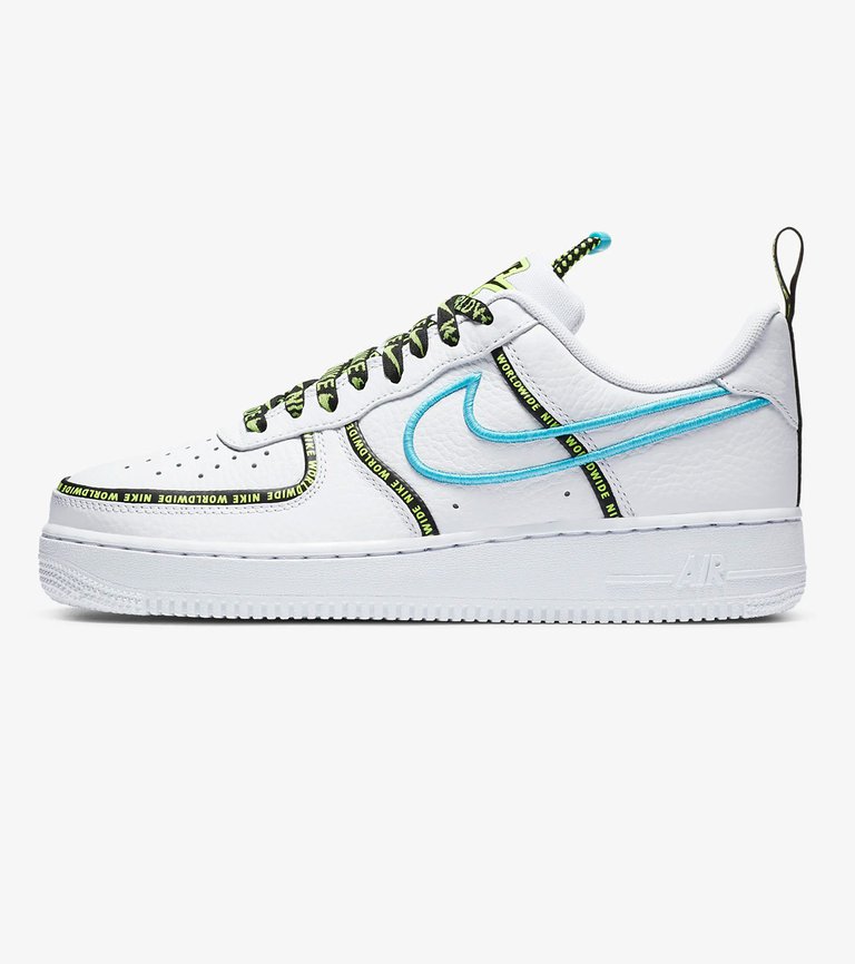 nike air force 1 white neon