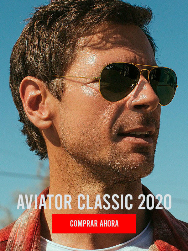 hombres con lentes ray ban